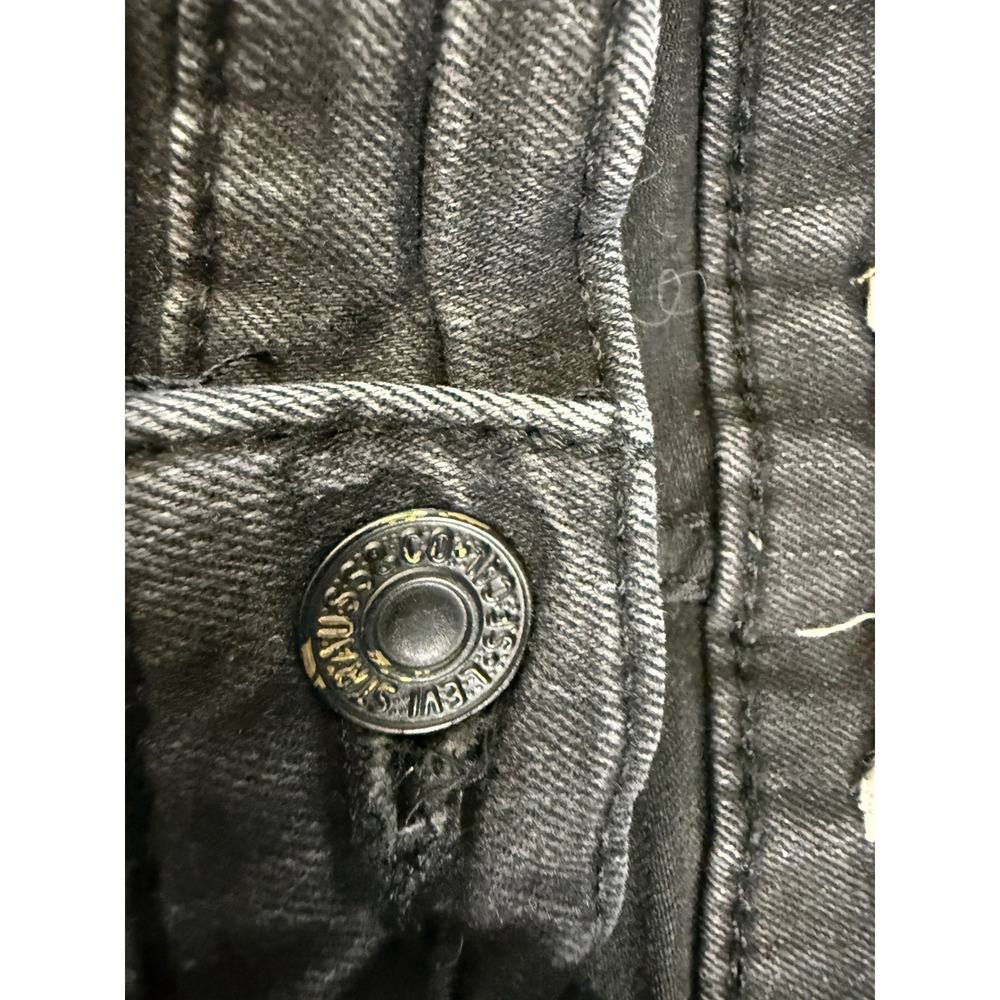 Levis 720 High Rise Super Skinny Jeans Faded Black Denim Womens 29 x 27 - Picture 7 of 13